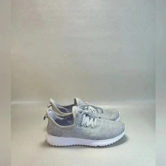 Gray Knit Sneakers with Memory Foam Size 7 - Picture 8 of 9